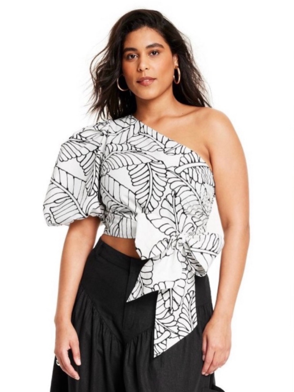 Fe Noel x Target Palm Leaf Print Top.Pre-Owned Condition-Very Good.Size 12